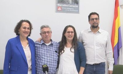 Paco Rey, acompañado de Ana Barrios, Marina Segura y Rafael Cobano