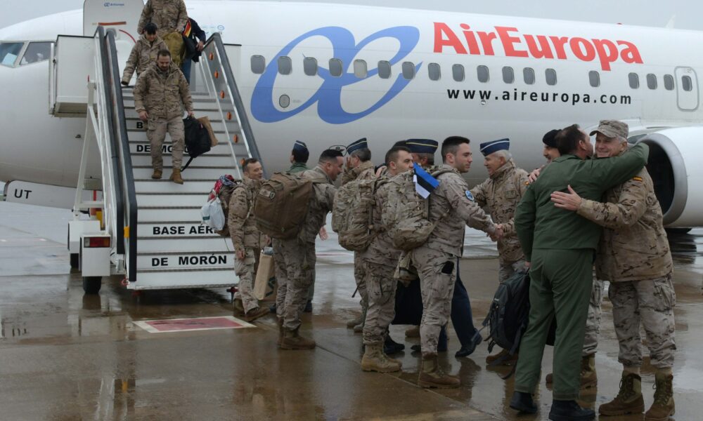 Se repliega a la Base Aérea de Morón el 63 contingente de la misión de Policía Aérea del Báltico